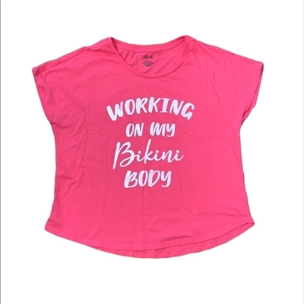 Zelos women’s short sleeve workout T-shirt size Large